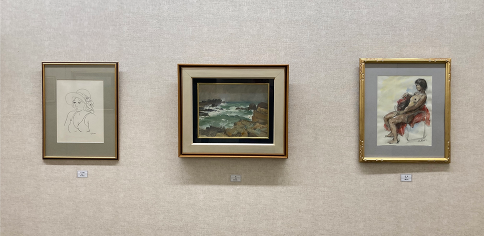 【送料無料】 絵画 油絵  手描き「妙義山麓と梅林」真筆 送料無料】 絵画 油絵 手描き「妙義山麓と梅林」真筆